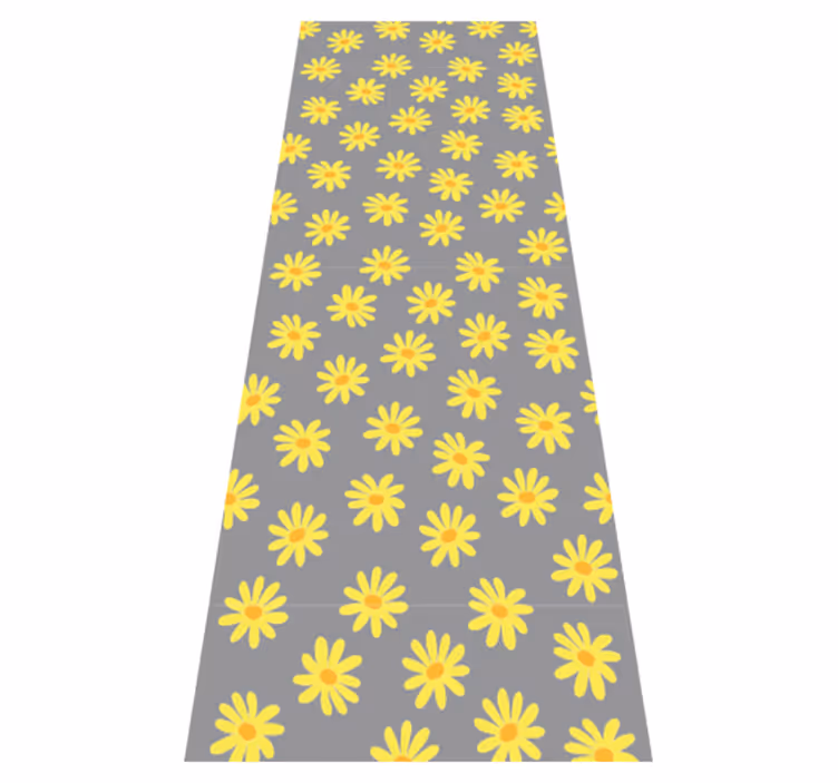 Bedroom carpet in pantone marigold - TenStickers
