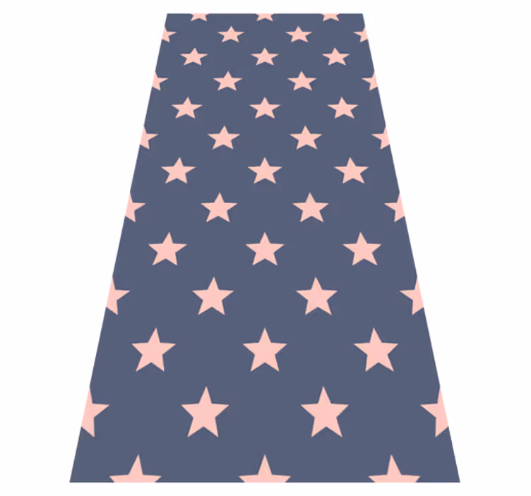 Bedroom carpet in pink and grey stars - TenStickers
