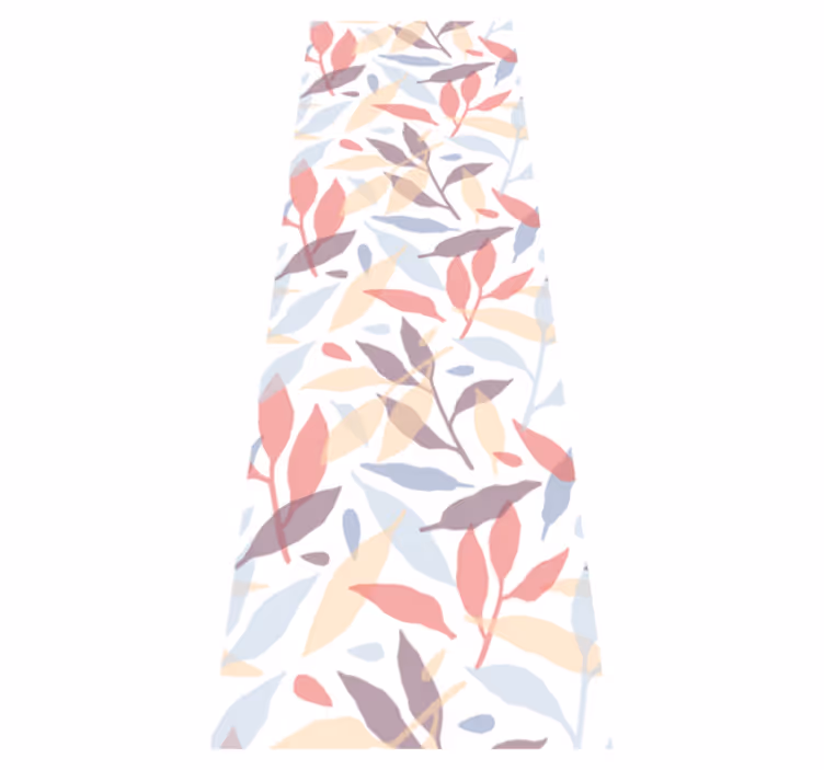Bedroom carpet with colorful tree branches - TenStickers
