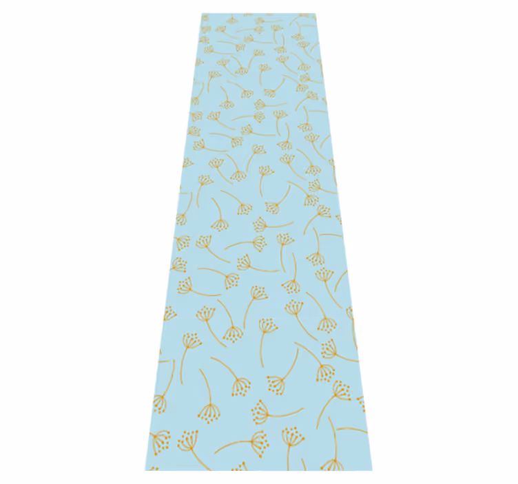 Bedroom carpet with blue nordic plants design - TenStickers