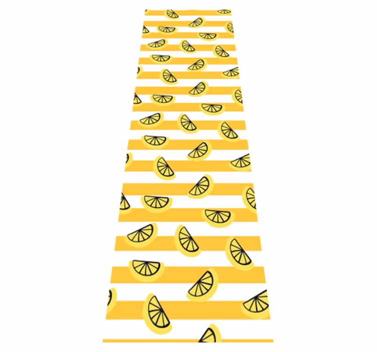 Lemon symbols design bedroom carpet - TenStickers