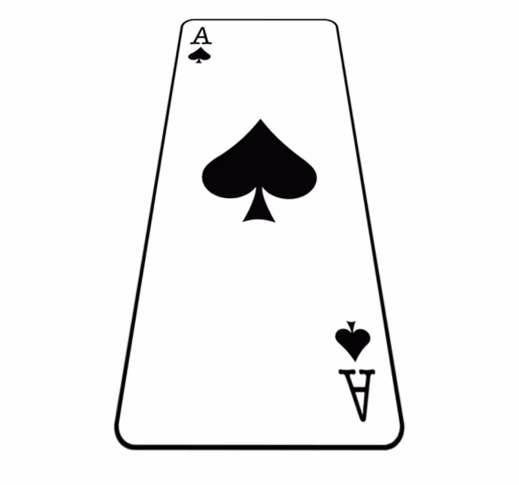 Bedroom carpet ace of spades - TenStickers