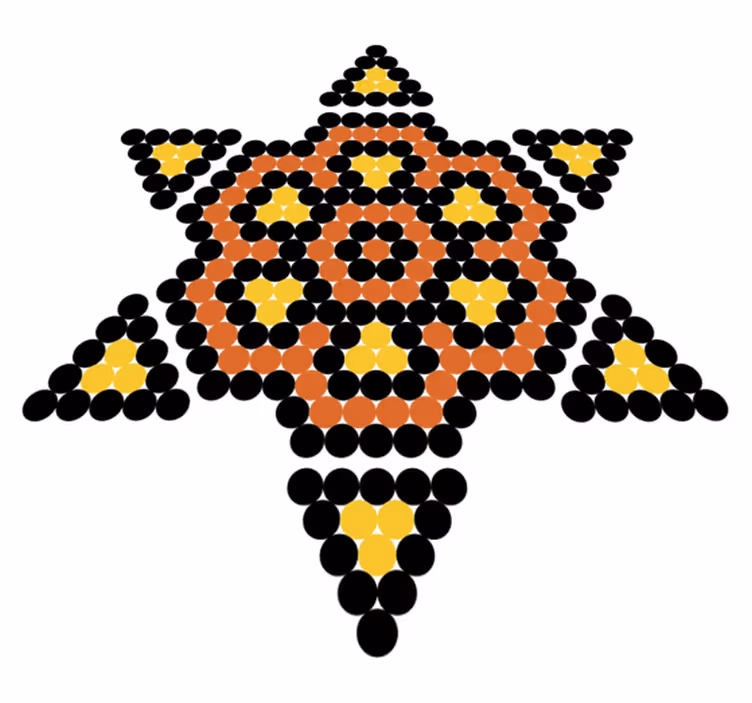 Bedroom carpet sun huichol - TenStickers