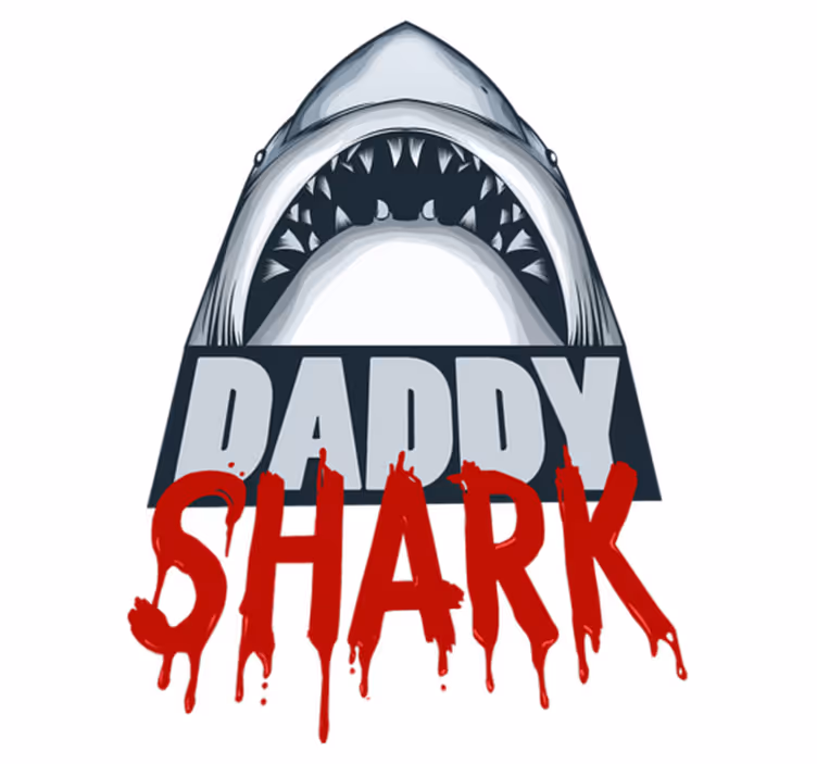 Daddy shark bedroom carpet - TenStickers