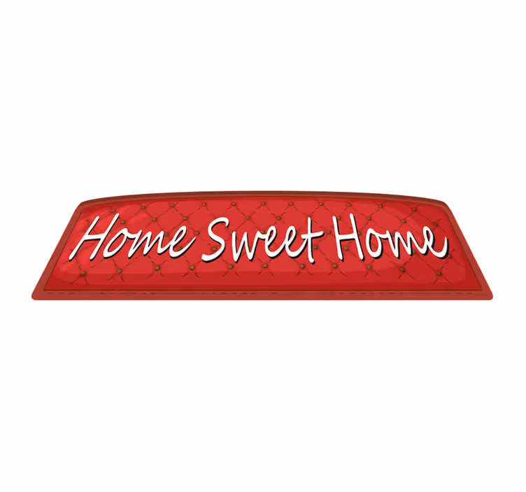 Bedroom carpet home sweet - TenStickers
