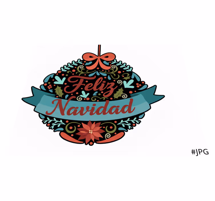 Feliz navidad bedroom carpet - TenStickers