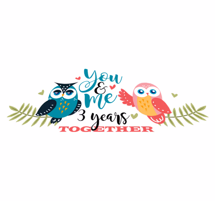 Gufos + years of partnership bedroom carpet - TenStickers