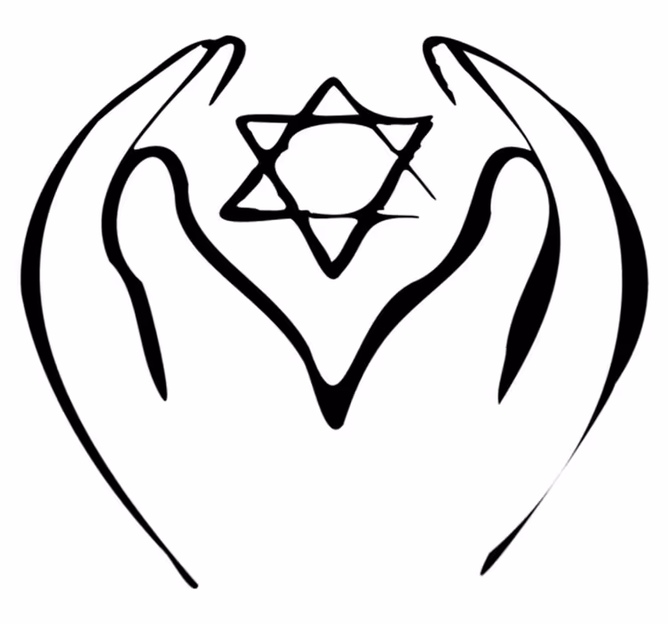 Bedroom carpet star of david - TenStickers