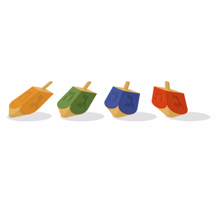 Bedroom carpet dreidel rug - TenStickers