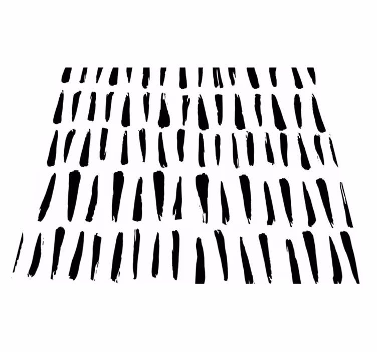 Nordic rug with irregular stripes pattern - TenStickers