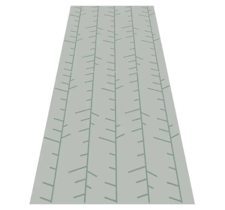 Nordic rug scandinavian mint green stripe design - TenStickers