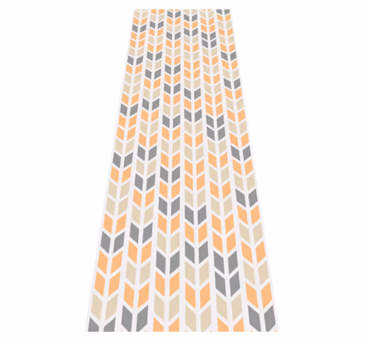 Nordic rug with geometric floral design - TenStickers