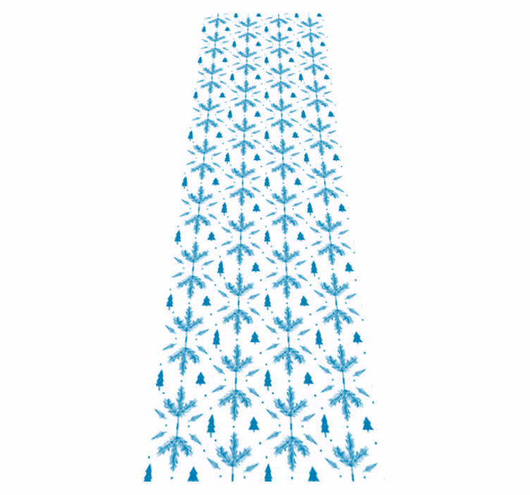 Nordic rug in seasonal blue tones - TenStickers