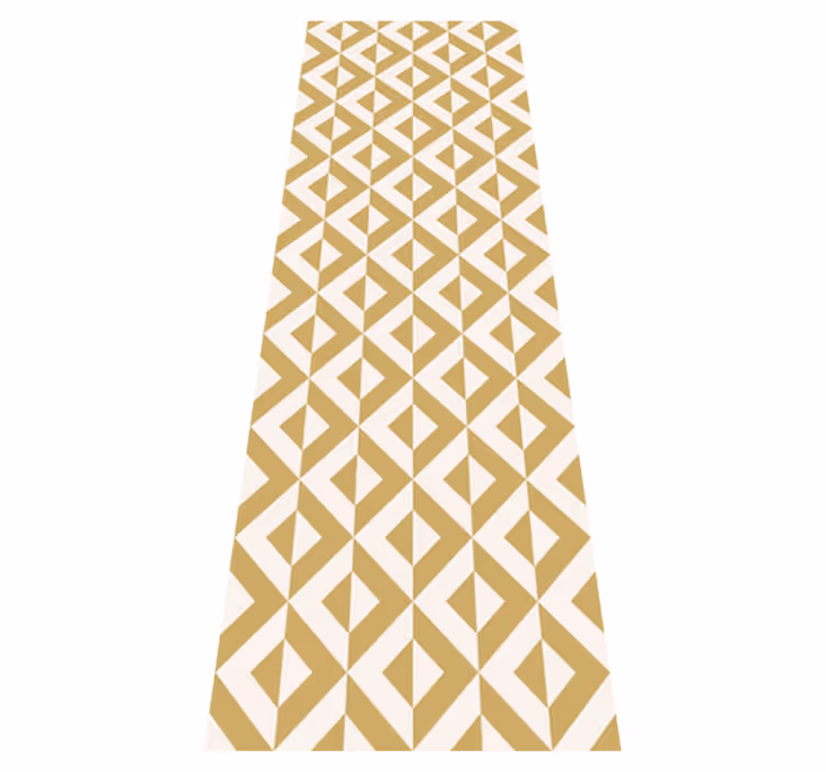 Nordic rug in geometric mustard design - TenStickers