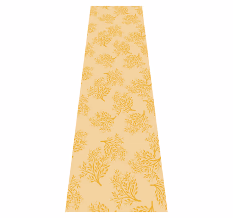 Nordic rug with orange tree design - TenStickers