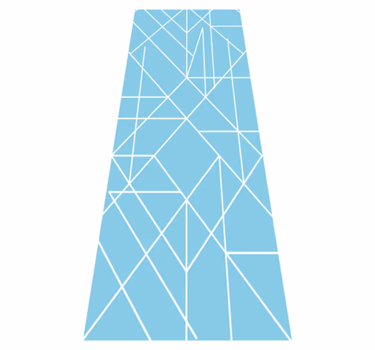 Nordic rug nordic geometric mosaic design - TenStickers