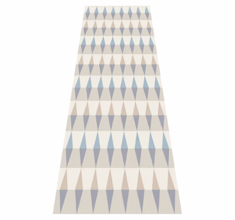 Nordic rug in geometric blue sky design - TenStickers