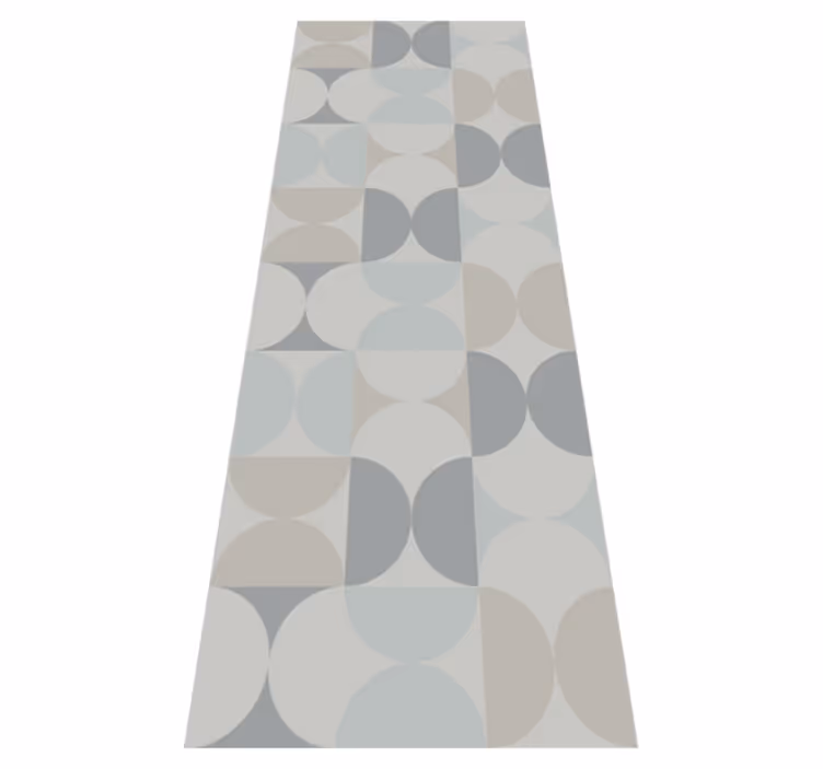 Nordic rug in pastel color geometric pattern - TenStickers