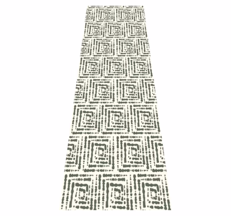 Nordic rug in green japandi irregular pattern - TenStickers
