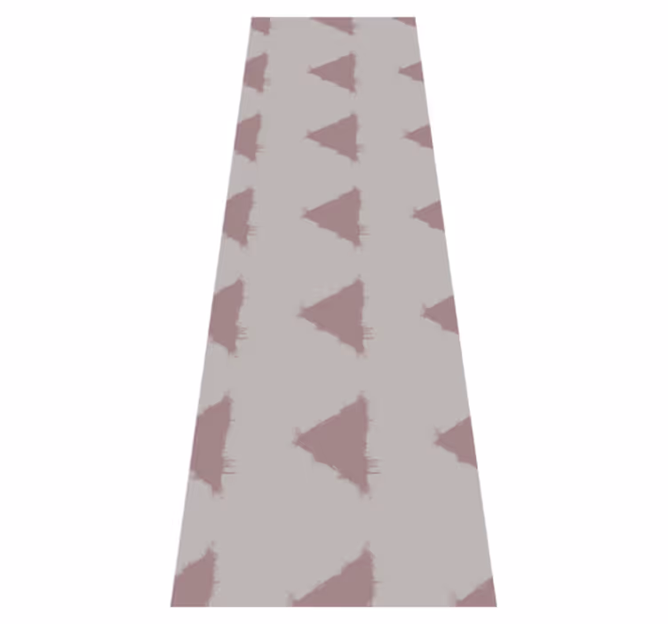 Nordic rug beige japandi triangle geometric design - TenStickers