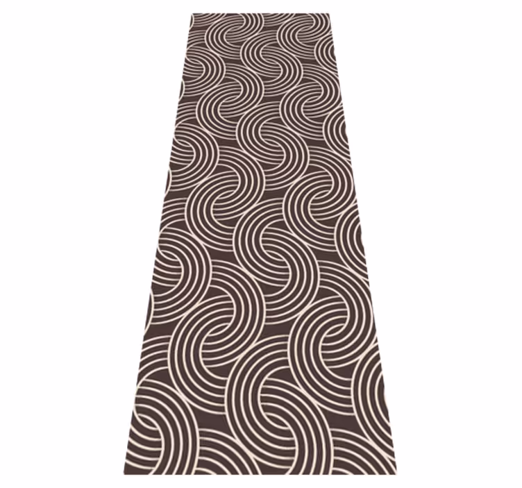 Nordic rug scandinavian minimalist brown design - TenStickers