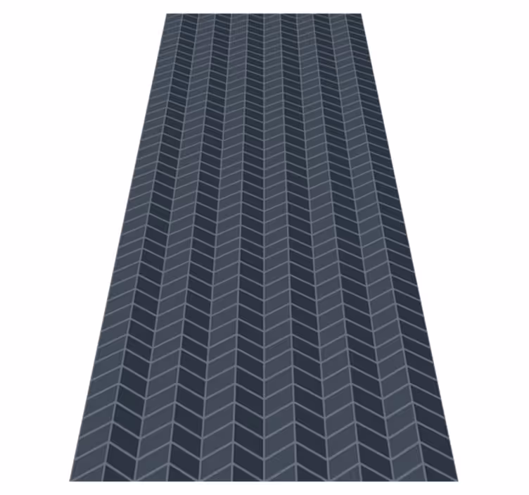 Nordic rug with scandinavian blue cube pattern - TenStickers