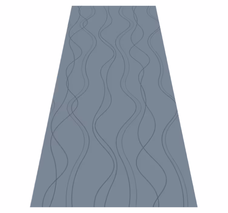 Nordic rug scandinavian blue art design - TenStickers