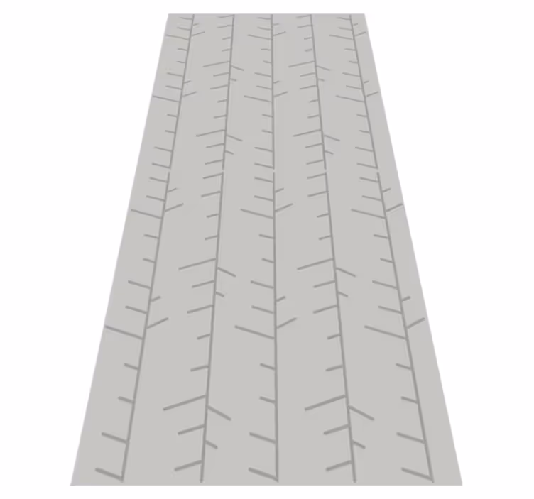 Nordic rug scandinavian gray stripe design - TenStickers