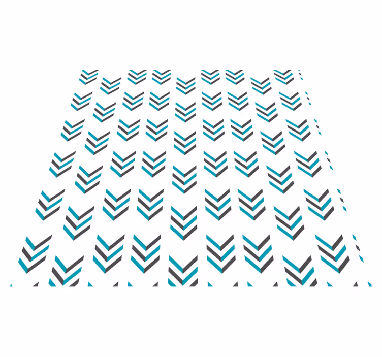 Nordic rug with blue arrows design - TenStickers