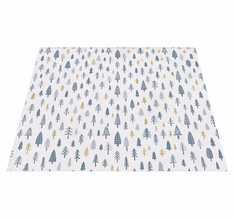 Nordic rug nordic winter forest landscape - TenStickers