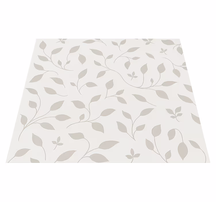 Nordic rug with soothing leaf floral design - TenStickers