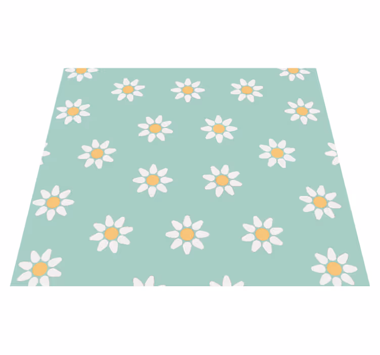 Nature rug kids daisy design - TenStickers