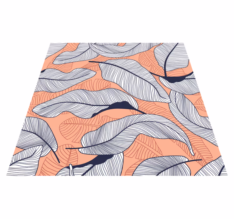 Nature rug with tropical leaves design - TenStickers