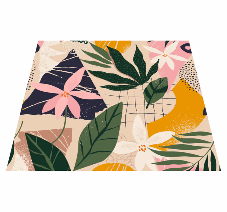 Nature rug bringing a garden indoors - TenStickers