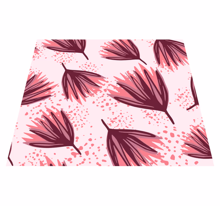 Nature rug with abstract lotus design - TenStickers