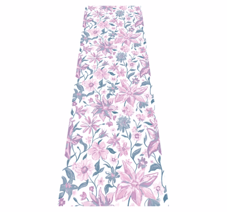 Nature rug pink and grey roses design - TenStickers
