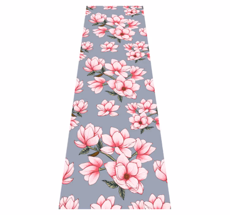 Nature rug with three beautiful magnolia flowers - TenStickers