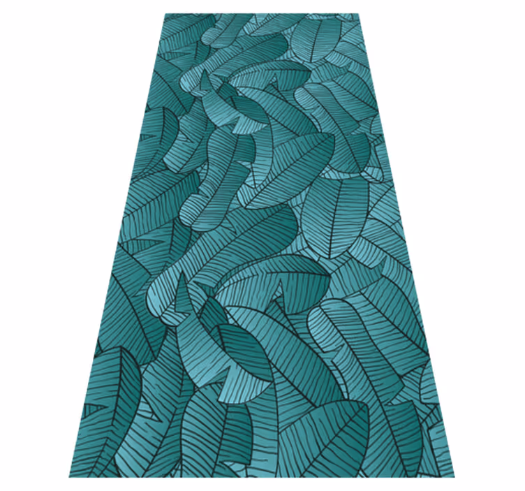 Nature rug with green palm tree design - TenStickers