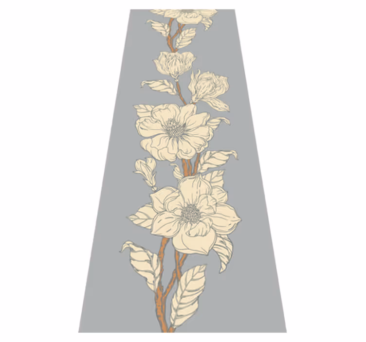 Nature rug in new nostalgia style magnolia - TenStickers