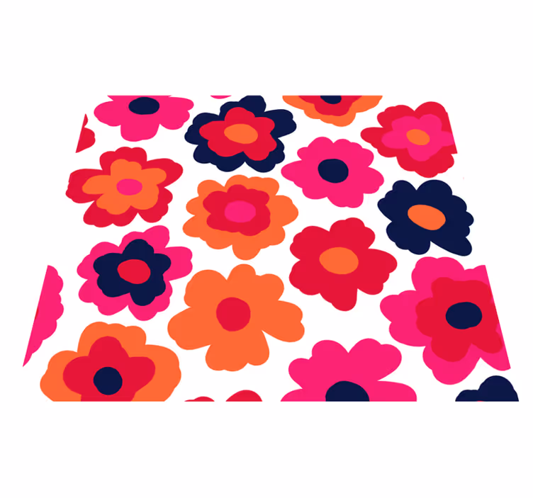 Nature rug red poppy design - TenStickers