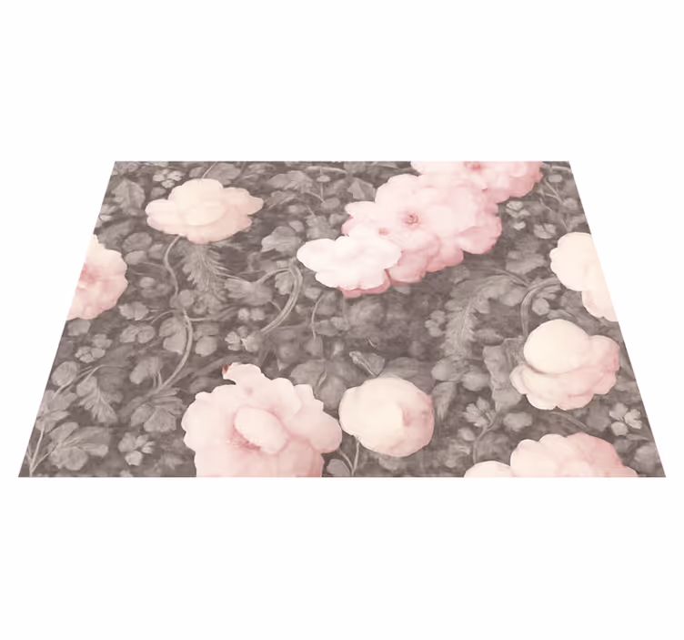 Nature rug vintage linen blossom - TenStickers