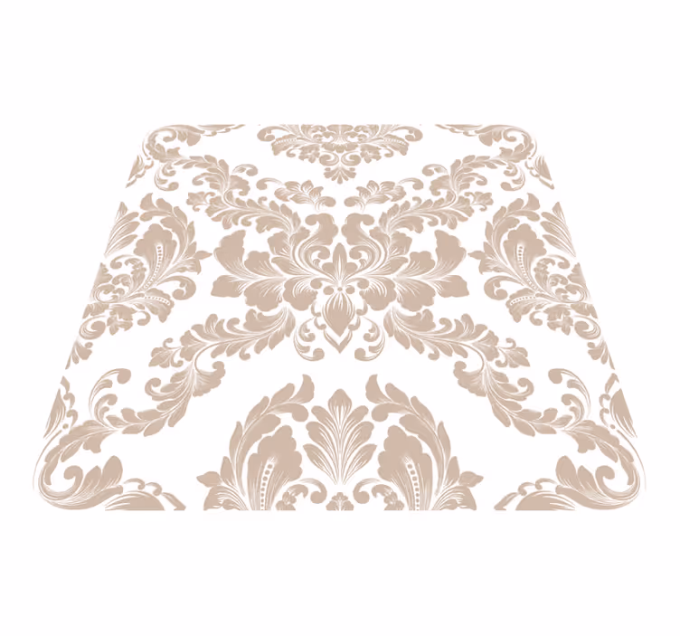 Vintage rug with damask design - TenStickers