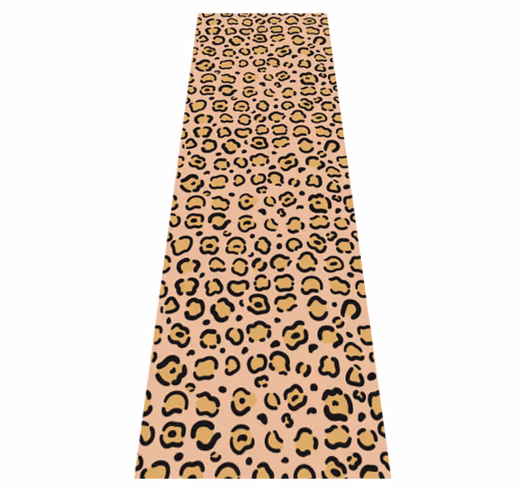 Animal mat in pastel leopard print - TenStickers