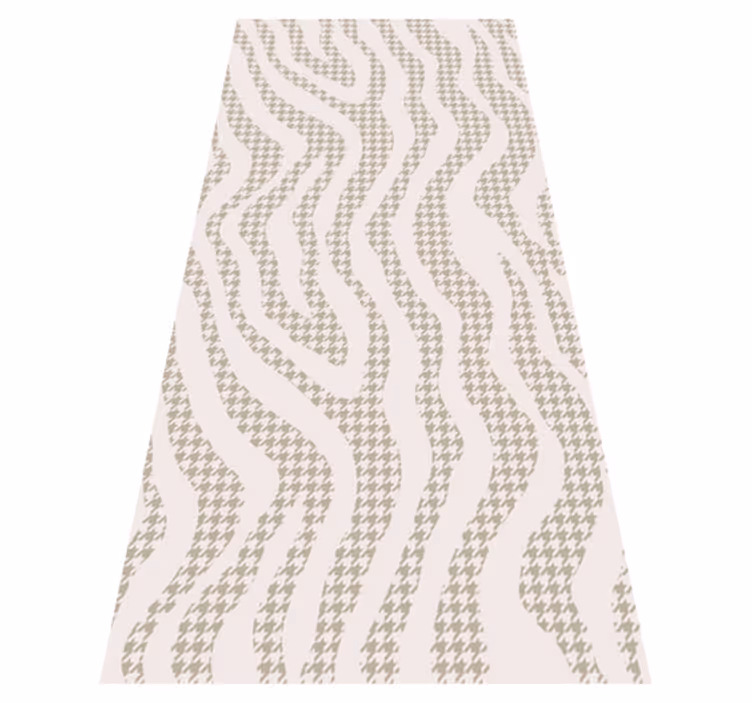 Beige irregular zebra pattern animal mat - TenStickers