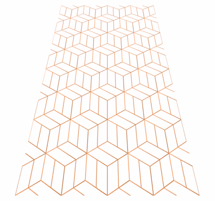 Modern rug with unique octagonal design - TenStickers
