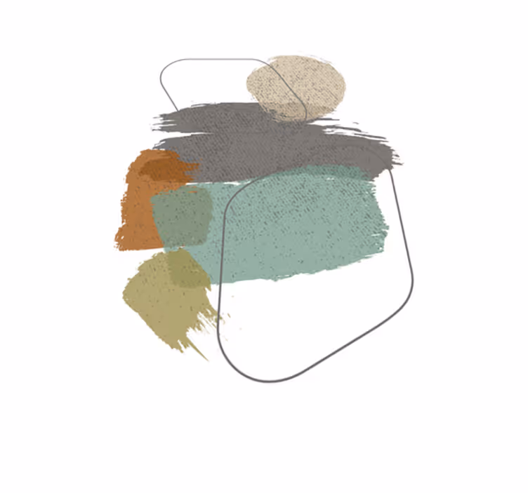 Modern rug with color stains - TenStickers