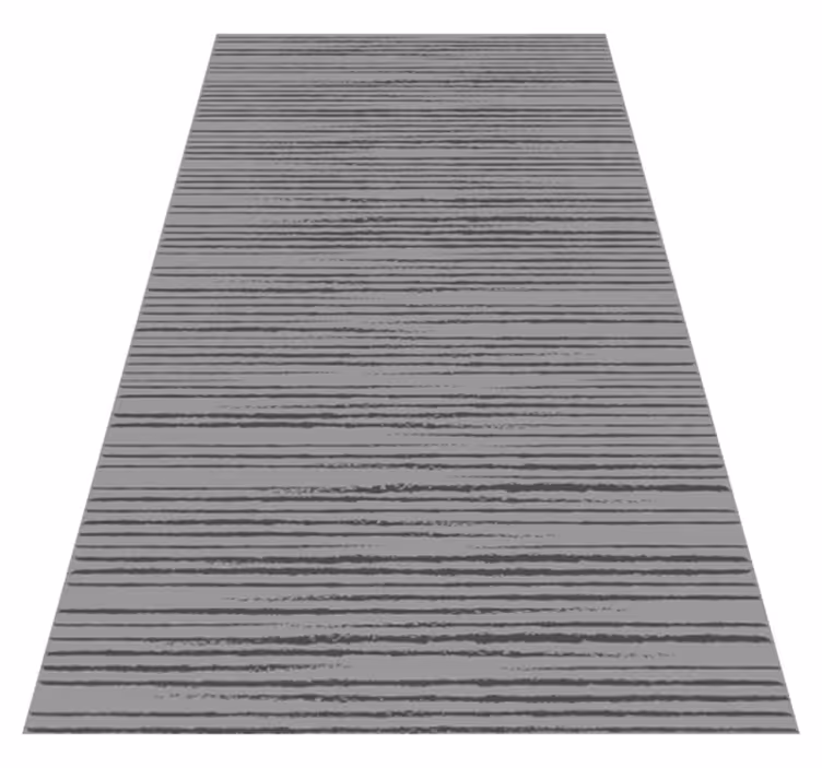 Modern rug in striped gray - TenStickers