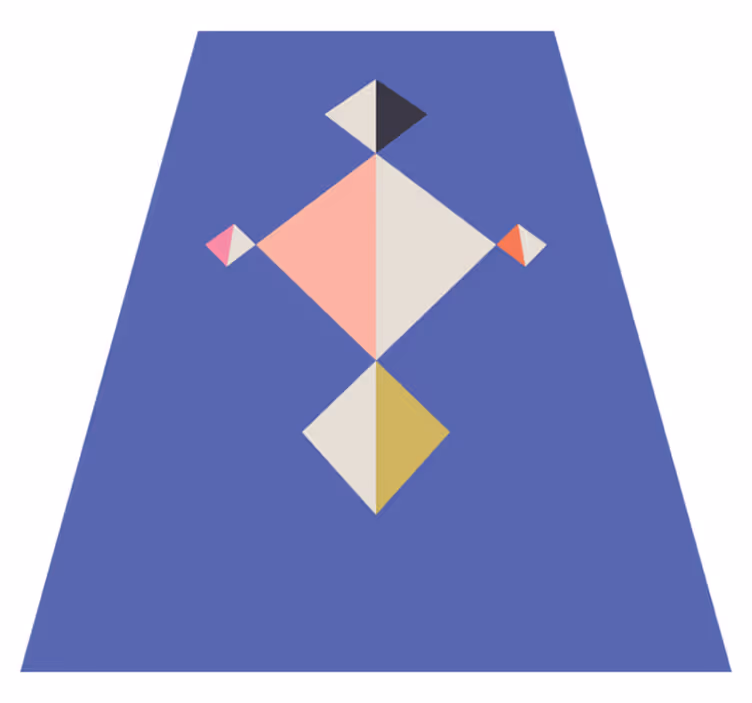 Modern rug with geometric pattern design - TenStickers