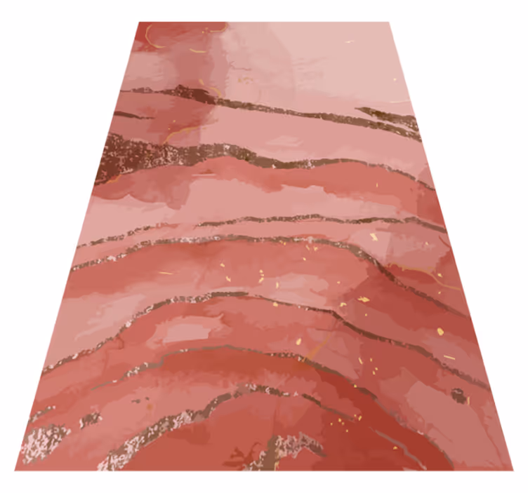 Modern rug in shimmering pink watercolor - TenStickers