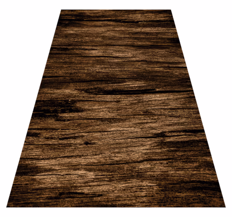 Texture rug striped dark brown - TenStickers